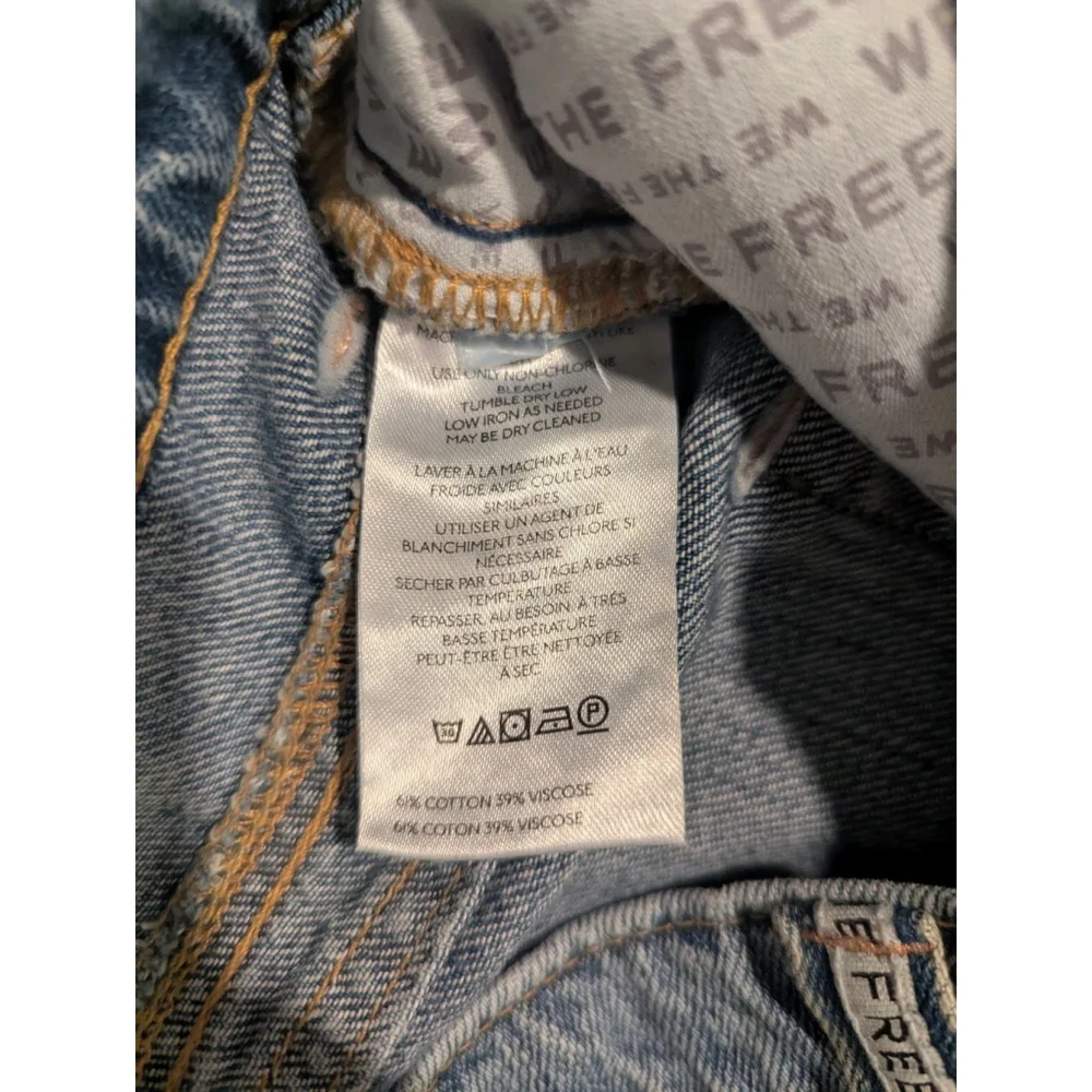 Free People Westward Denim Jean Size 28 Woman's NWT - Picture 5 of 12